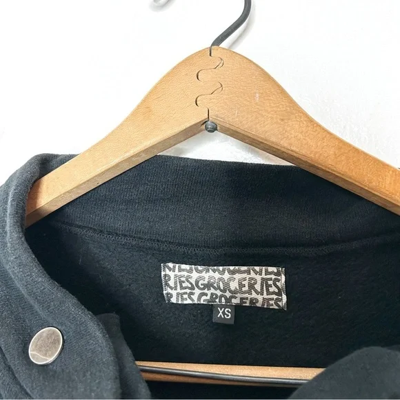 Groceries Urban Outfitters Organic Cotton Asymmetrical Avant Garde Jacket XS - Picture 7 of 10